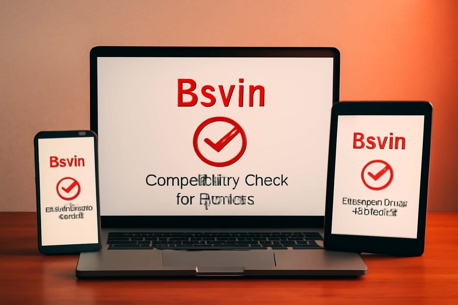 Informational scene about Bsvin Compatibility Check for Devices with relevant text.