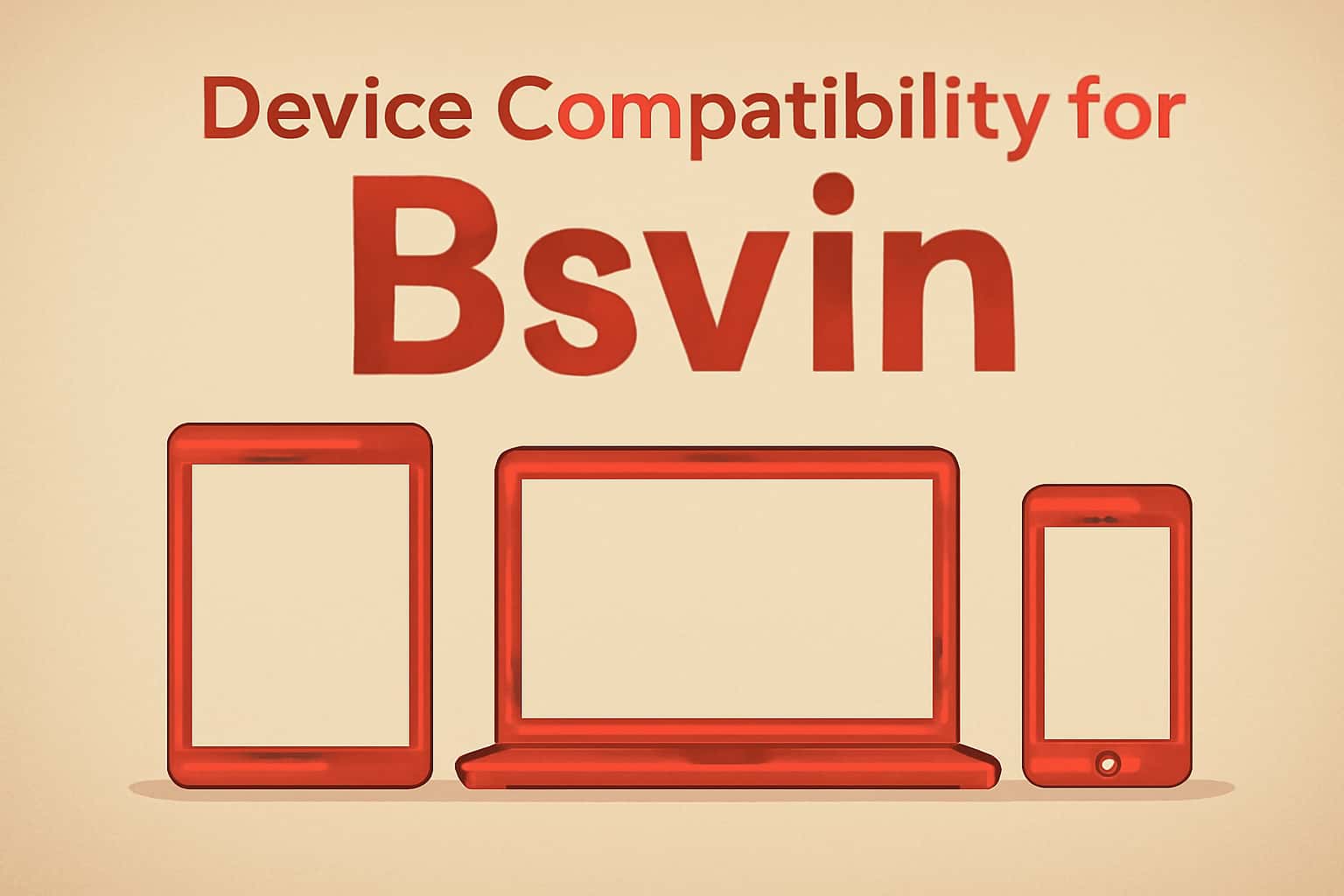 Informational scene depicting device compatibility for Bsvin