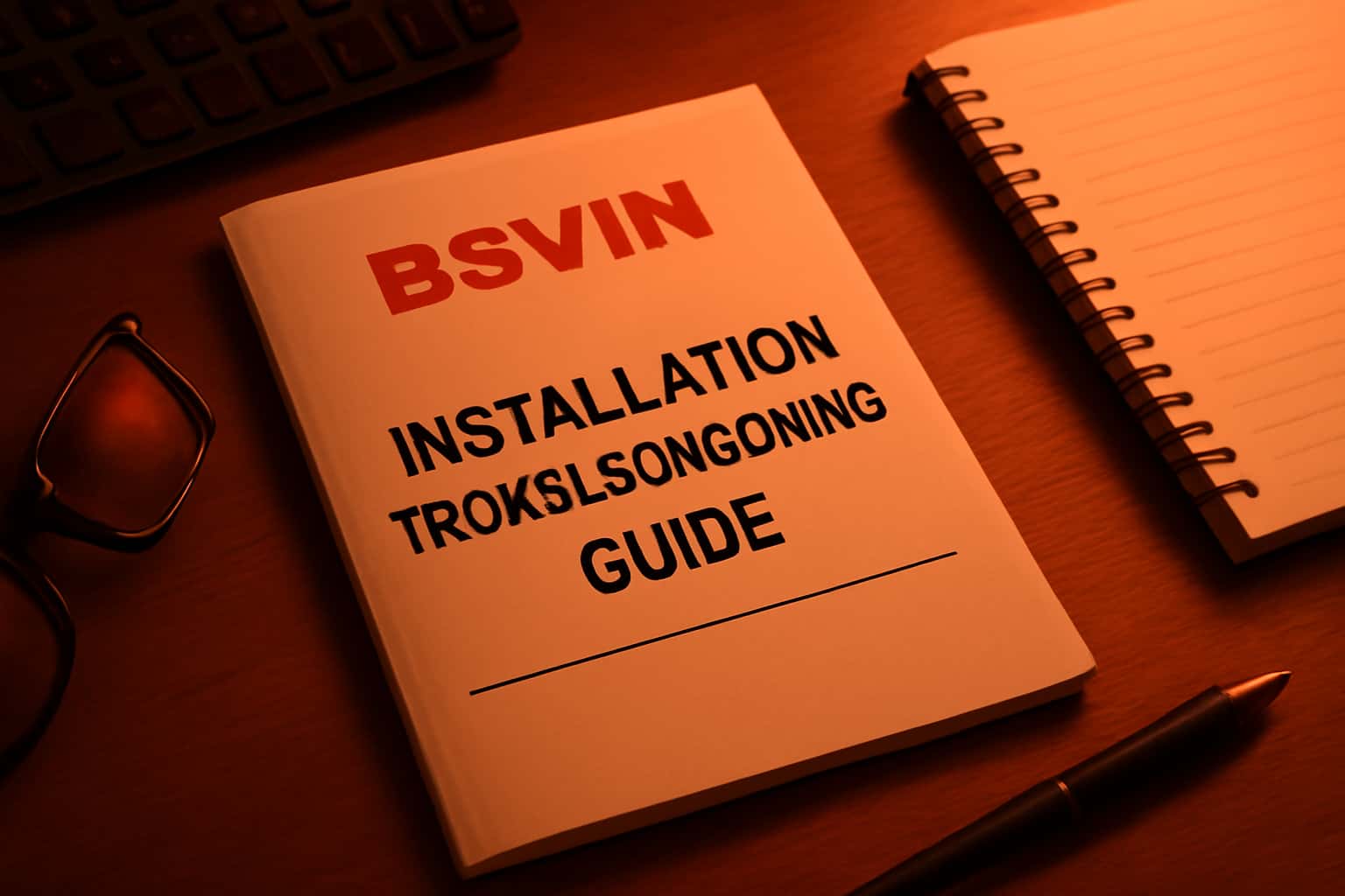 An informative scene illustrating installation troubleshooting for the Bsvin app.