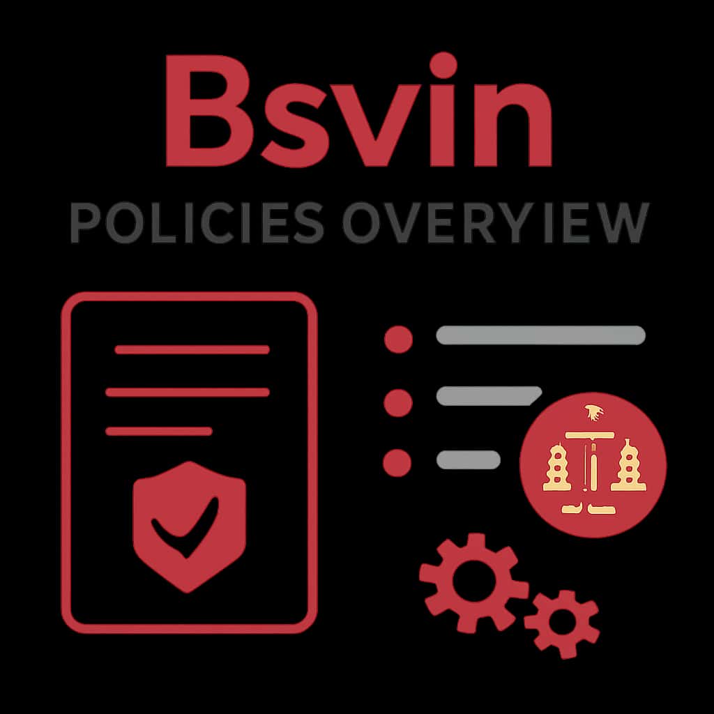 An educational illustration related to Bsvin Policies Overview.
