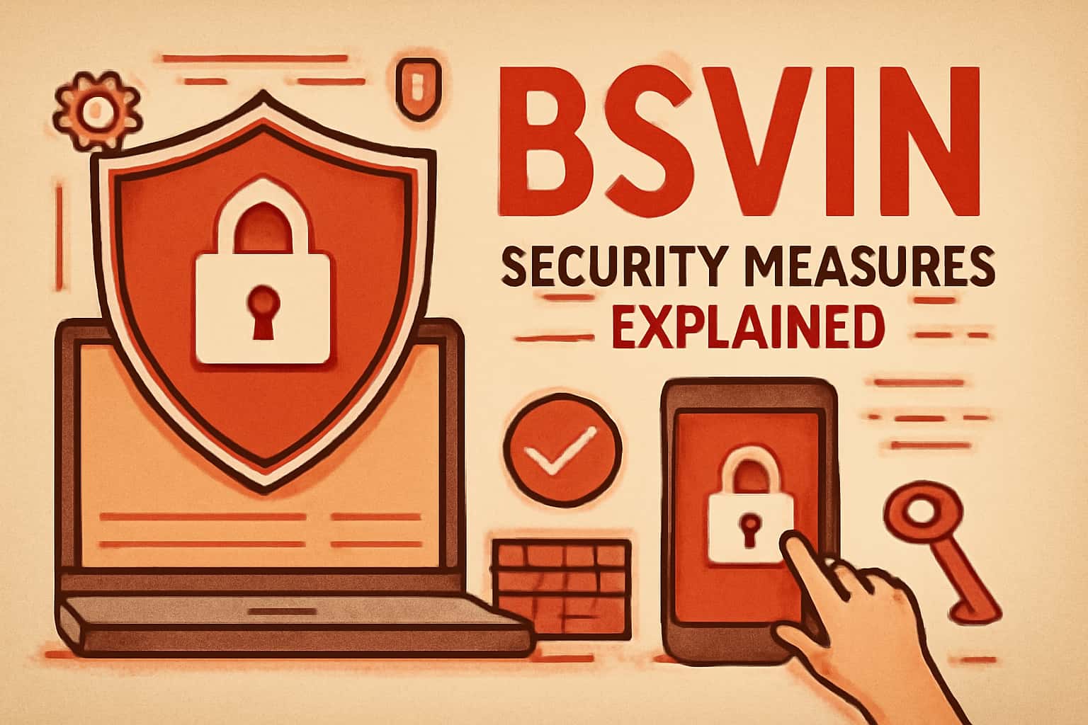 Informational image depicting Bsvin security measures.