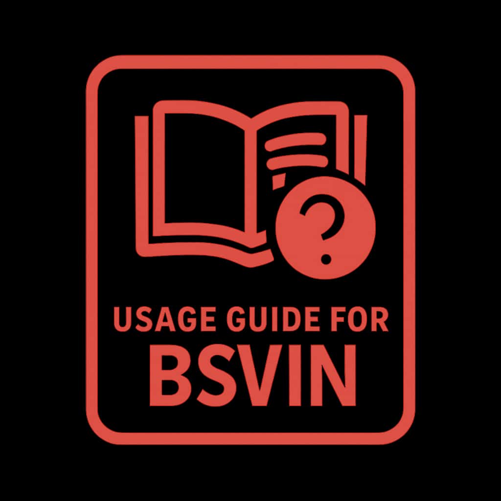 Icon representing the Usage Guide for Bsvin.