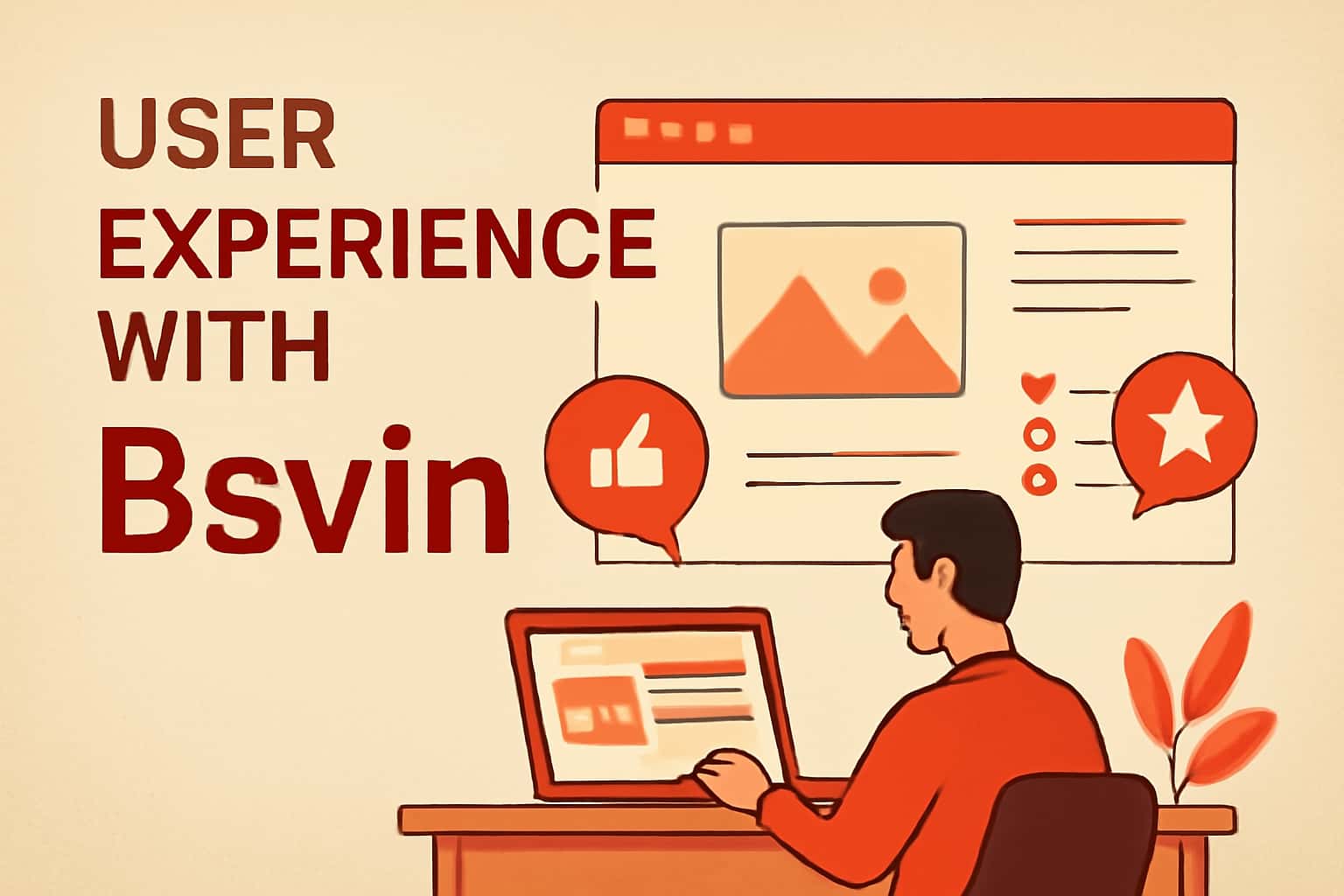 Informational scene illustrating user experience with Bsvin.