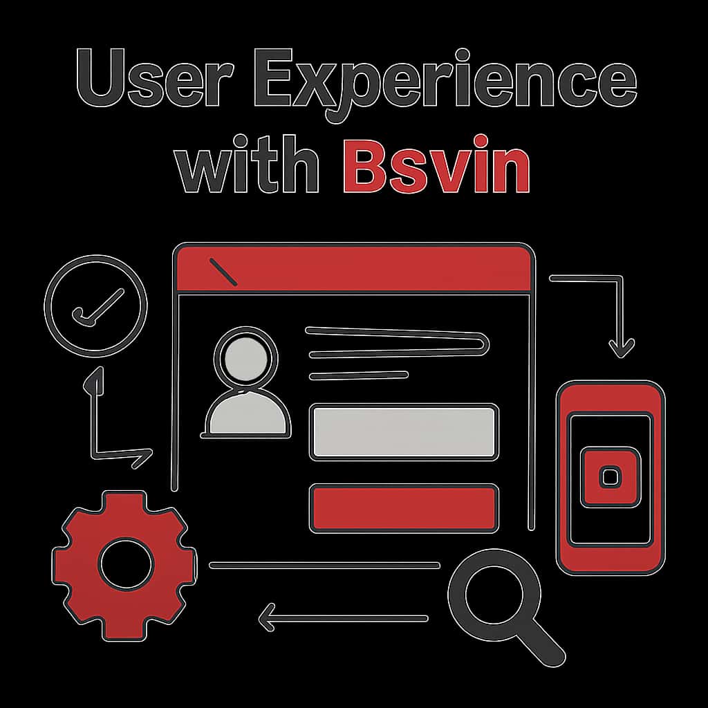 Diagram illustrating user experience considerations for Bsvin.