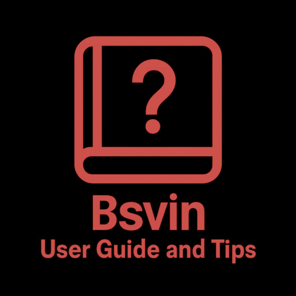 Badge representing Bsvin User Guide and Tips.