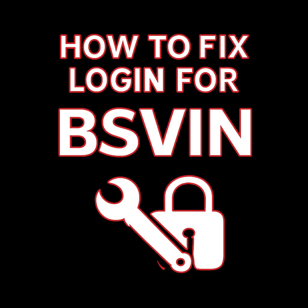Badge representing How to Fix Login for Bsvin.