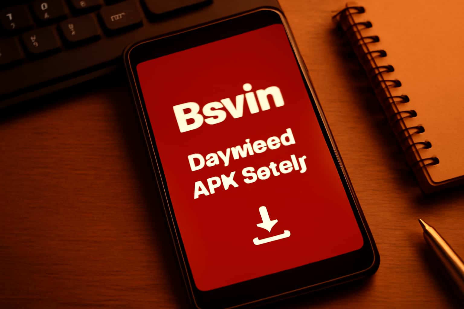 Informational scene about downloading Bsvin APK safely.