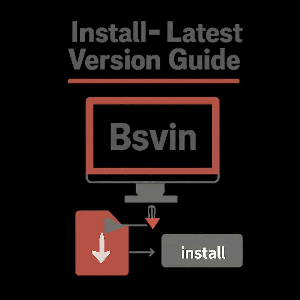 An educational diagram outlining Bsvin installation steps.