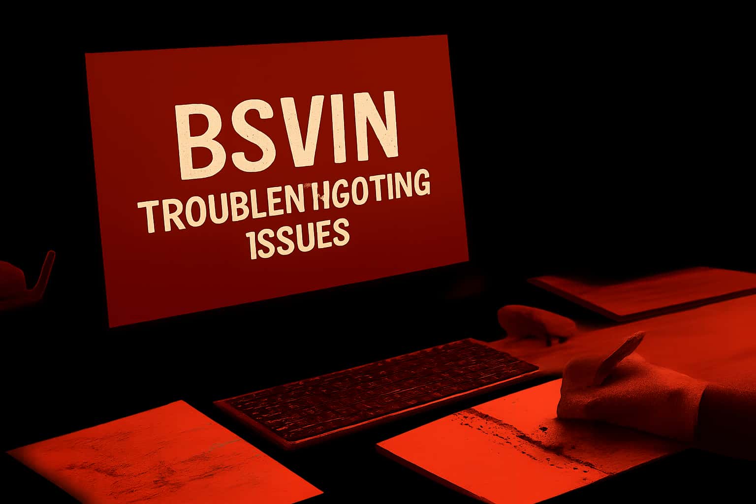 An informative visual representation of troubleshooting Bsvin issues.