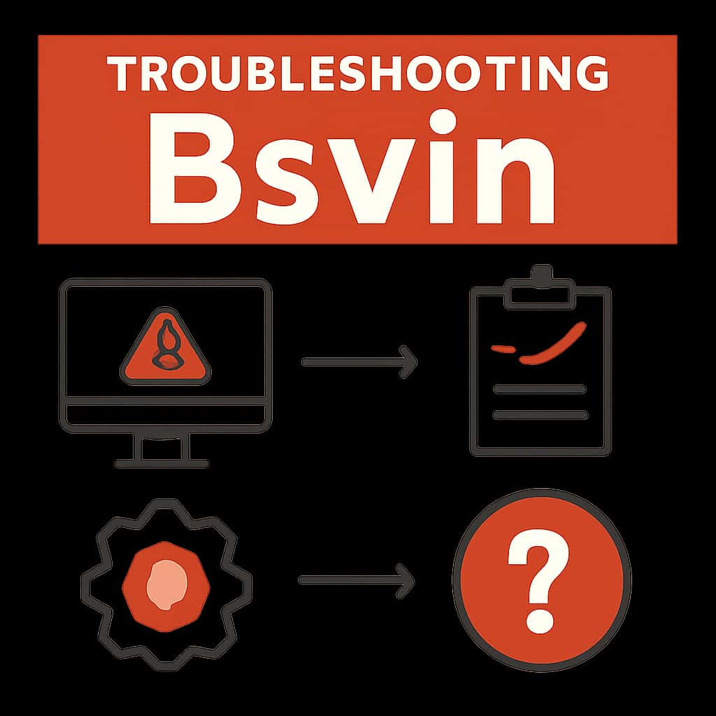 An educational diagram about Bsvin troubleshooting.